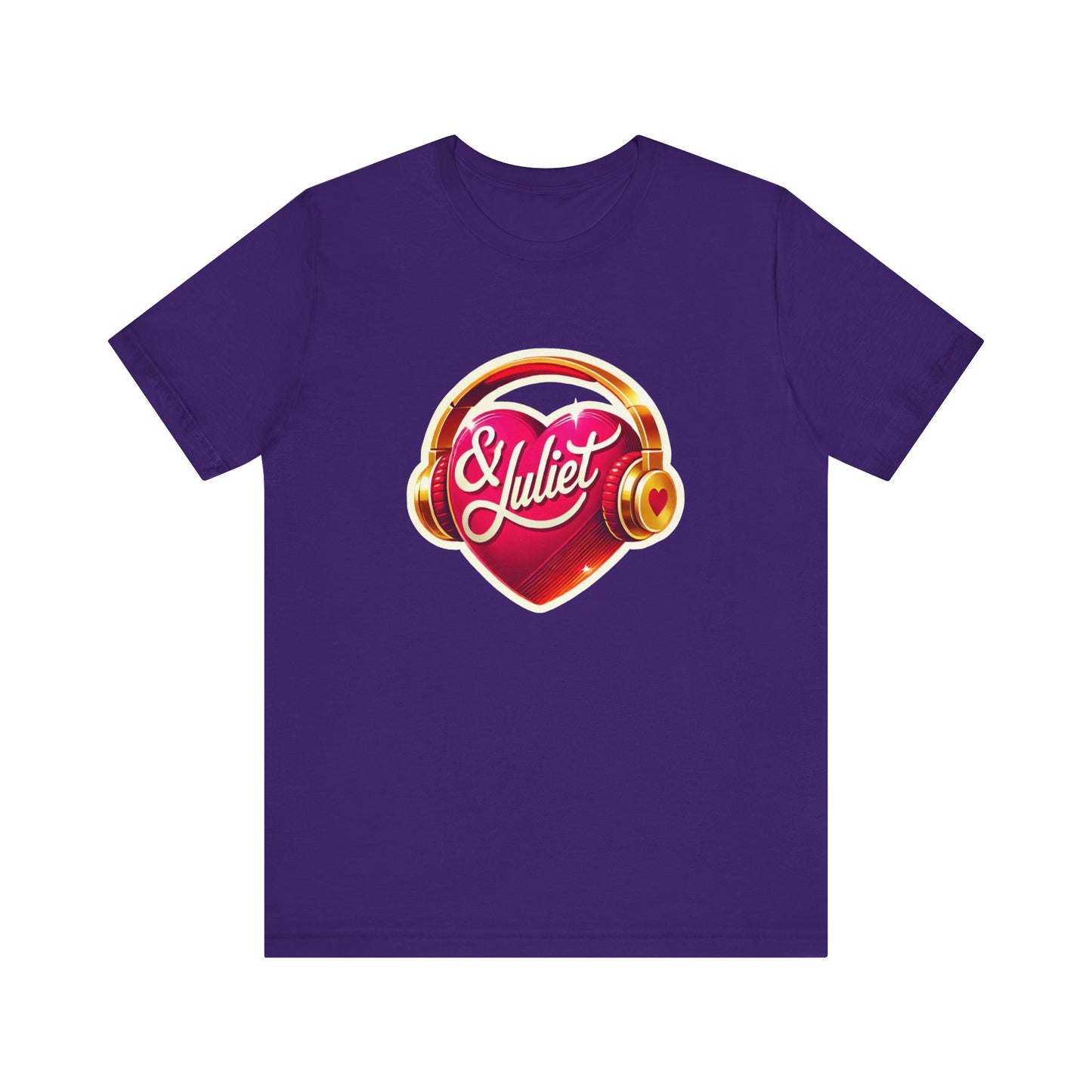 & Juliet Heart & Headphones Adult Unisex Tee