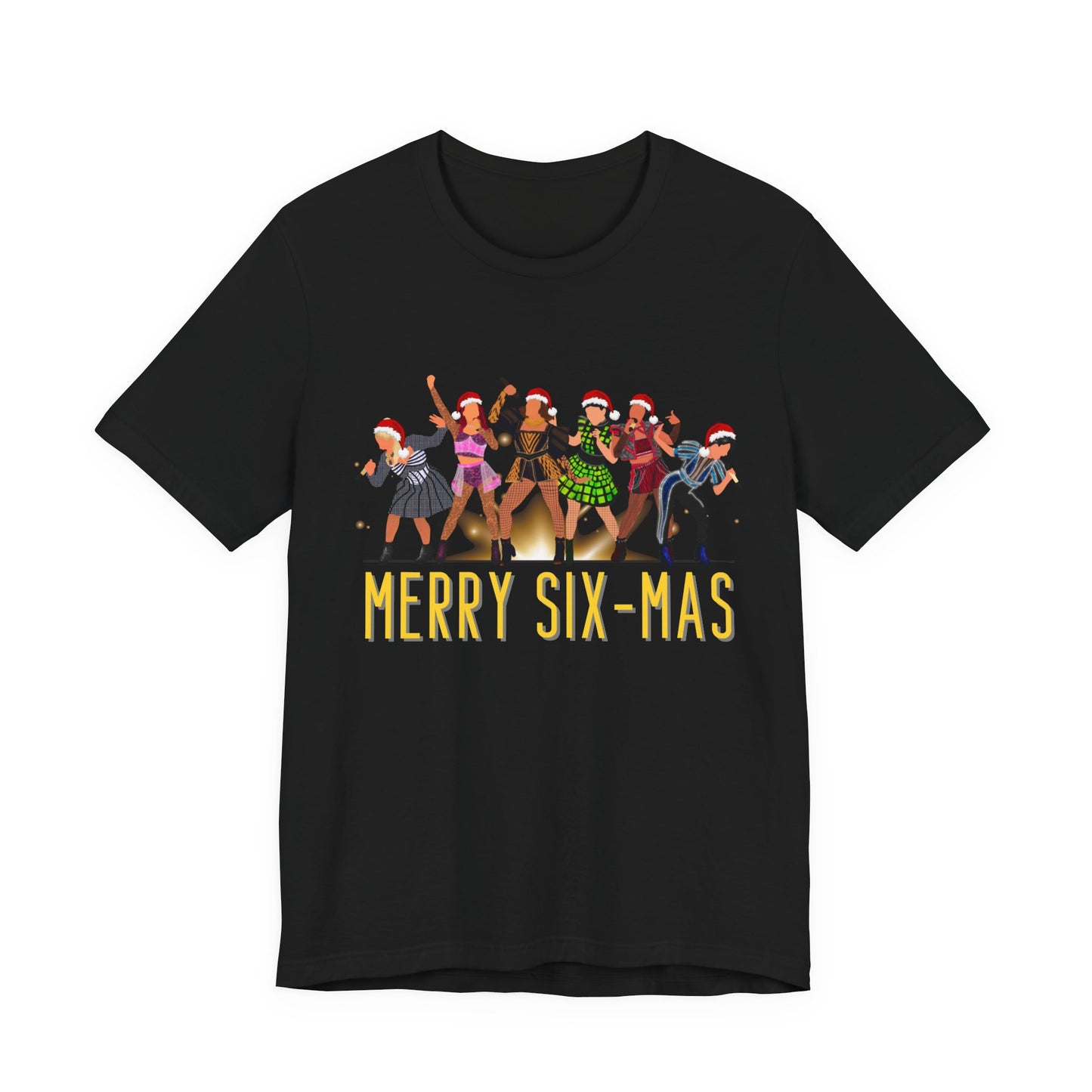 Six Merry Six-mas Christmas Adult Unisex Tee