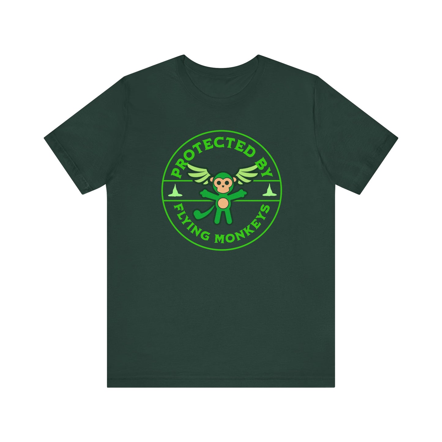 Protected By Flying Monkeys Wicked Adult Unisex Tee