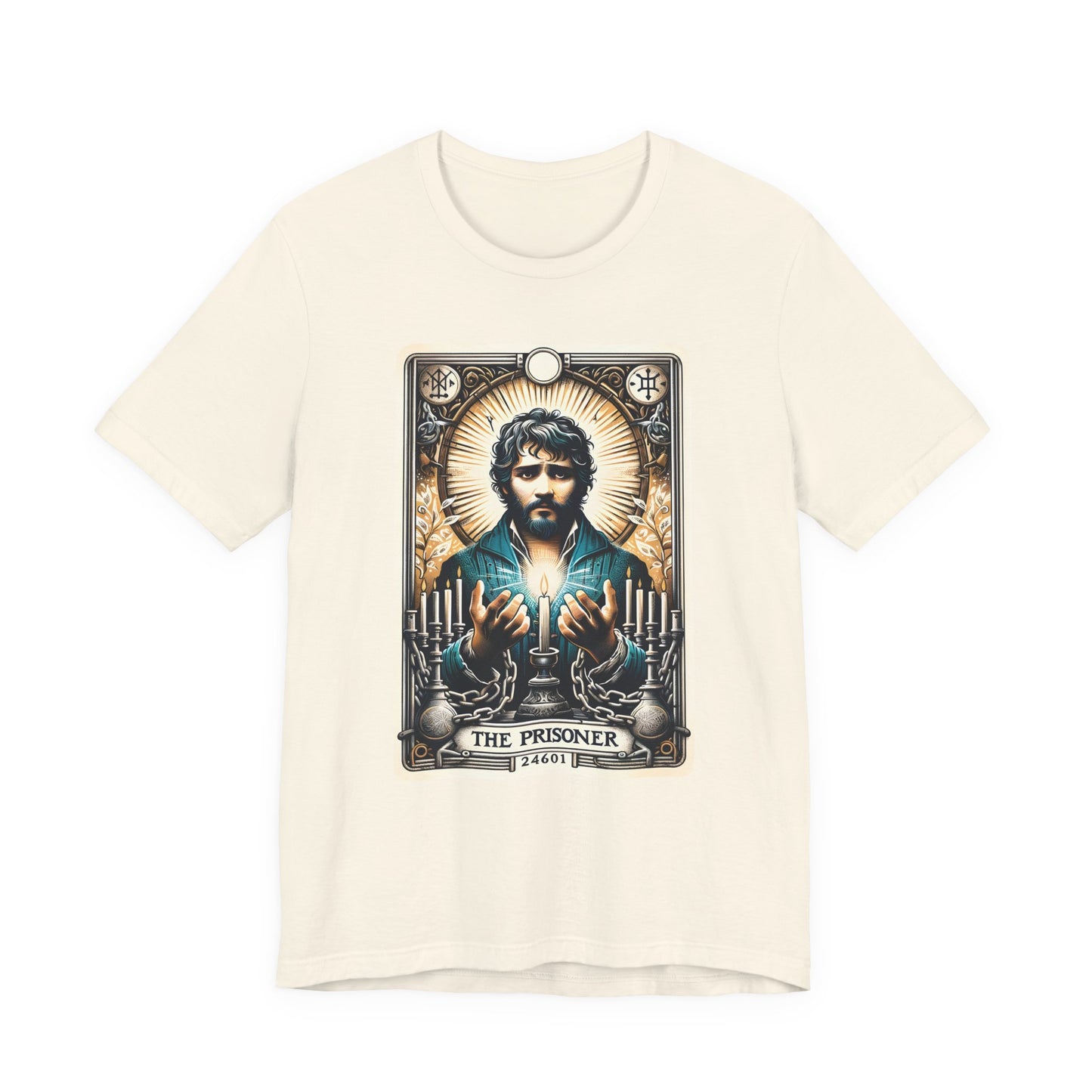 Les Les Misérables Vintage Tarot Jean Valjean Adult Unisex Tee