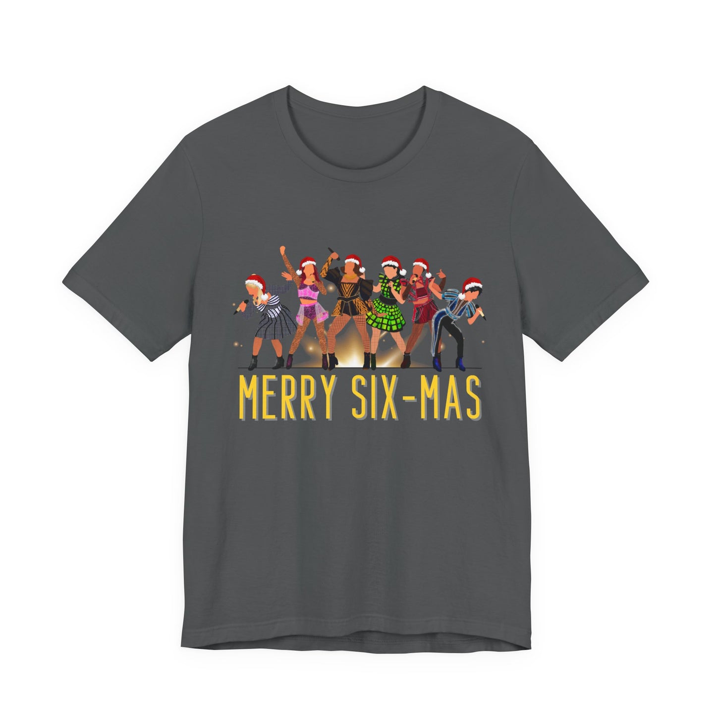 Six Merry Six-mas Christmas Adult Unisex Tee
