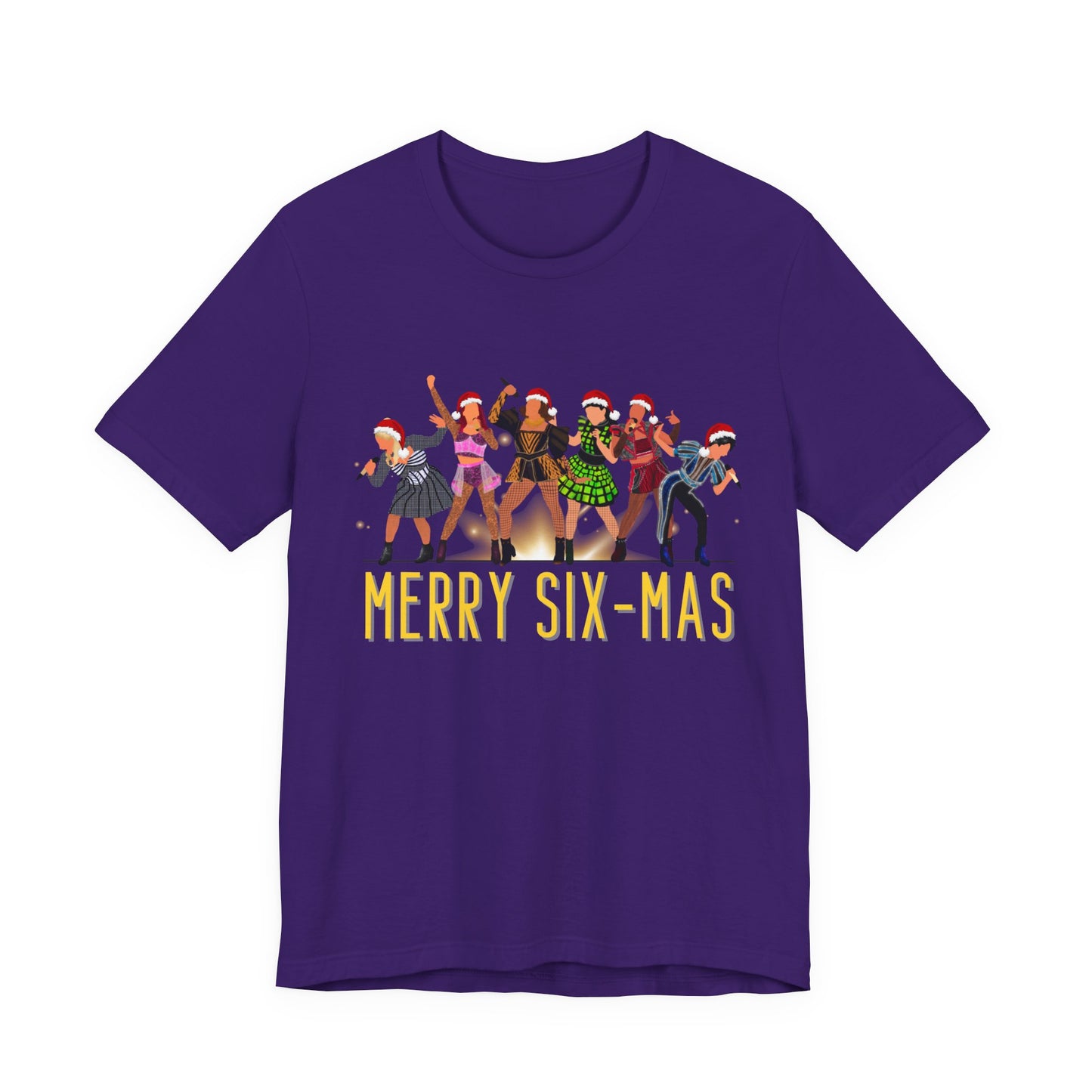 Six Merry Six-mas Christmas Adult Unisex Tee