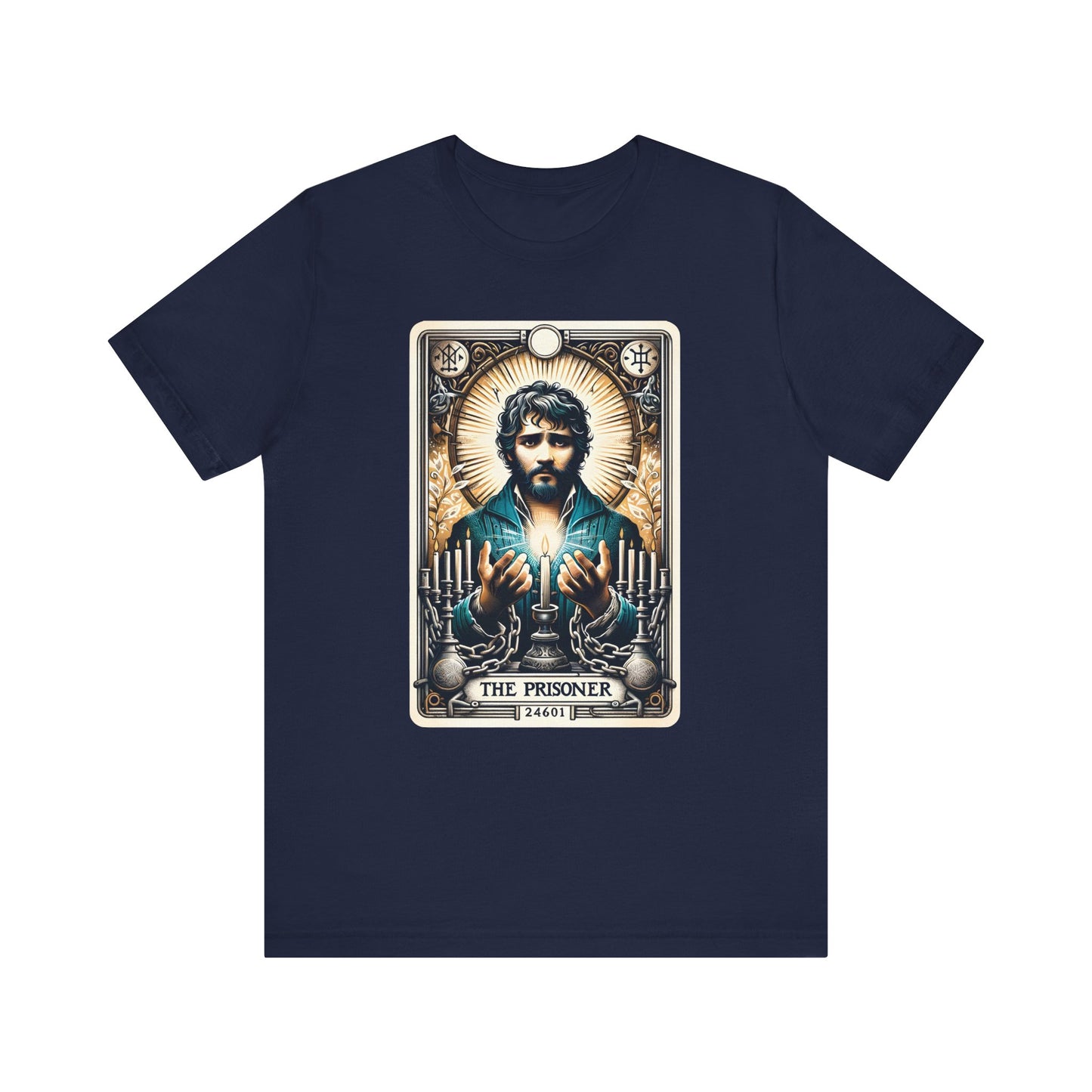 Les Les Misérables Vintage Tarot Jean Valjean Adult Unisex Tee