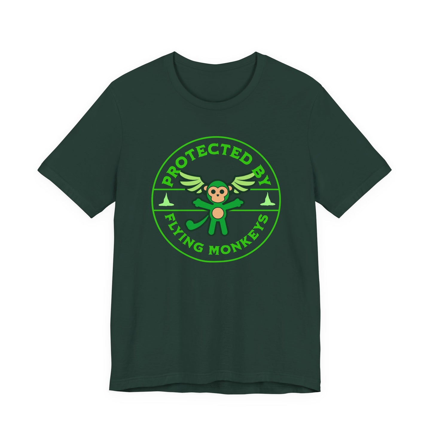Protected By Flying Monkeys Wicked Adult Unisex Tee