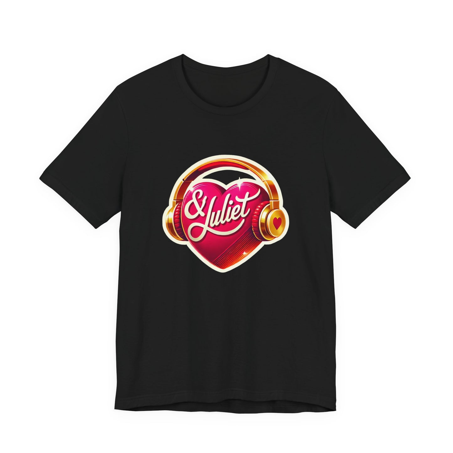 & Juliet Heart & Headphones Adult Unisex Tee