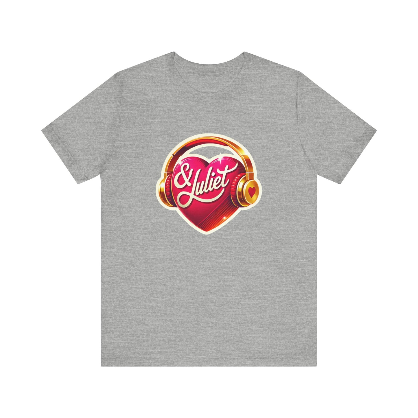 & Juliet Heart & Headphones Adult Unisex Tee