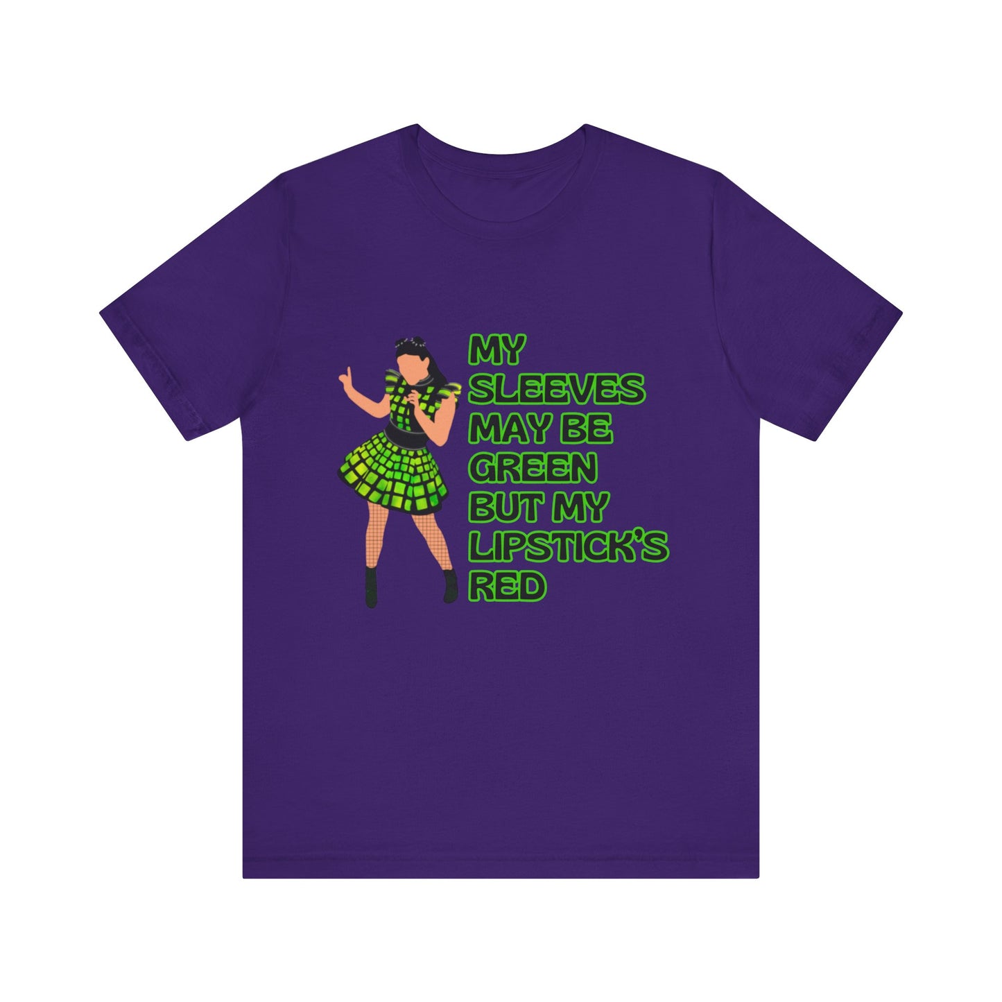 Six Anne Boleyn, My Sleeves May Be Green But My Lipstick's Red, Adult Unisex Tee