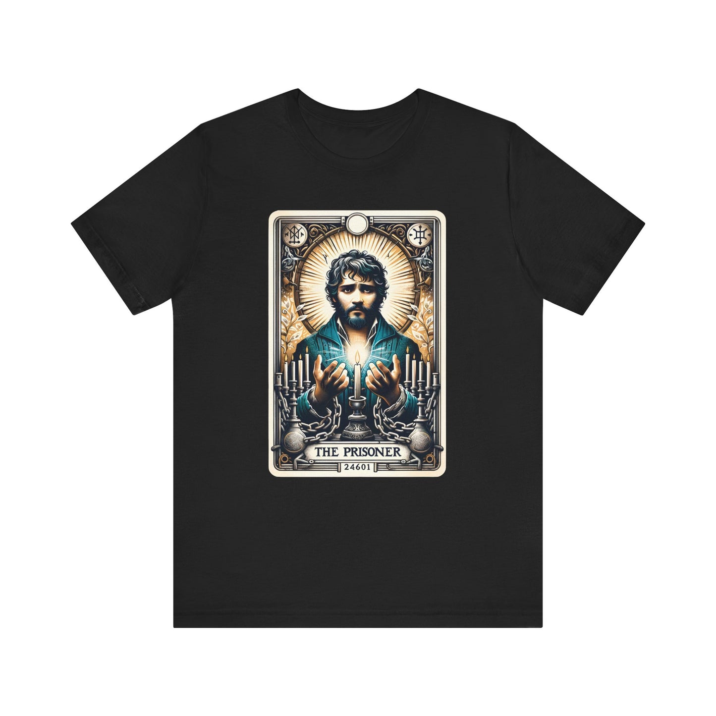 Les Les Misérables Vintage Tarot Jean Valjean Adult Unisex Tee