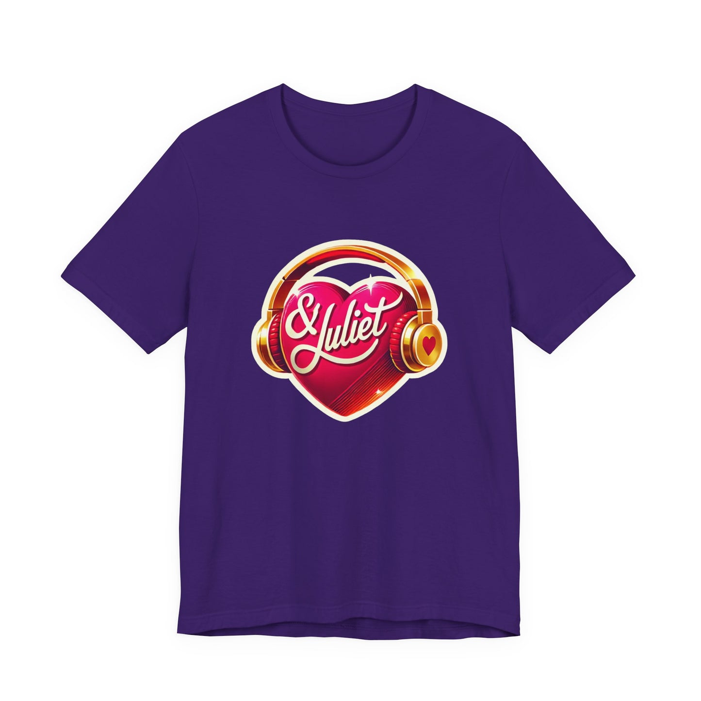 & Juliet Heart & Headphones Adult Unisex Tee