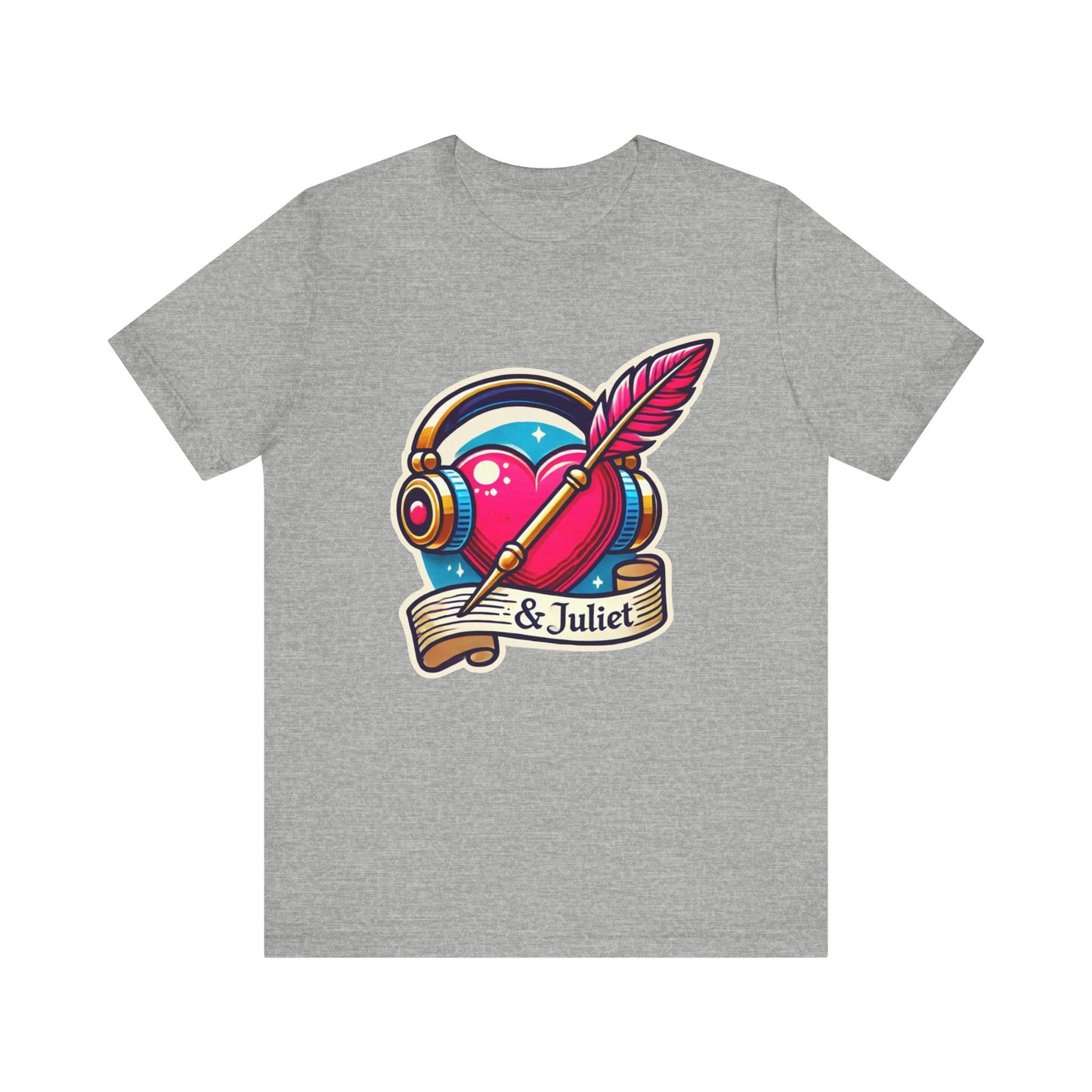 & Juliet Quill To The Heart Adult Unisex Tee
