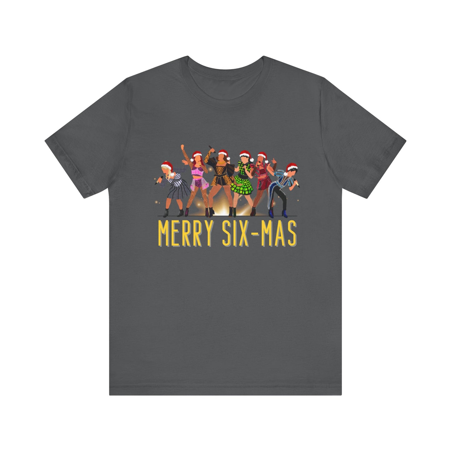 Six Merry Six-mas Christmas Adult Unisex Tee