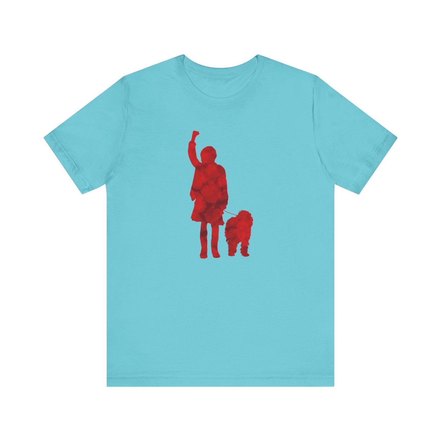 Annie & Sandy The Dog Watercolour Outline Unisex Adult Tee
