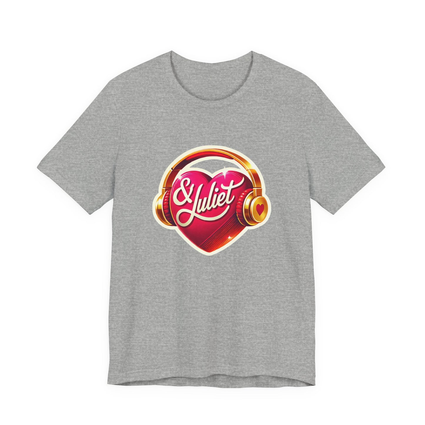 & Juliet Heart & Headphones Adult Unisex Tee