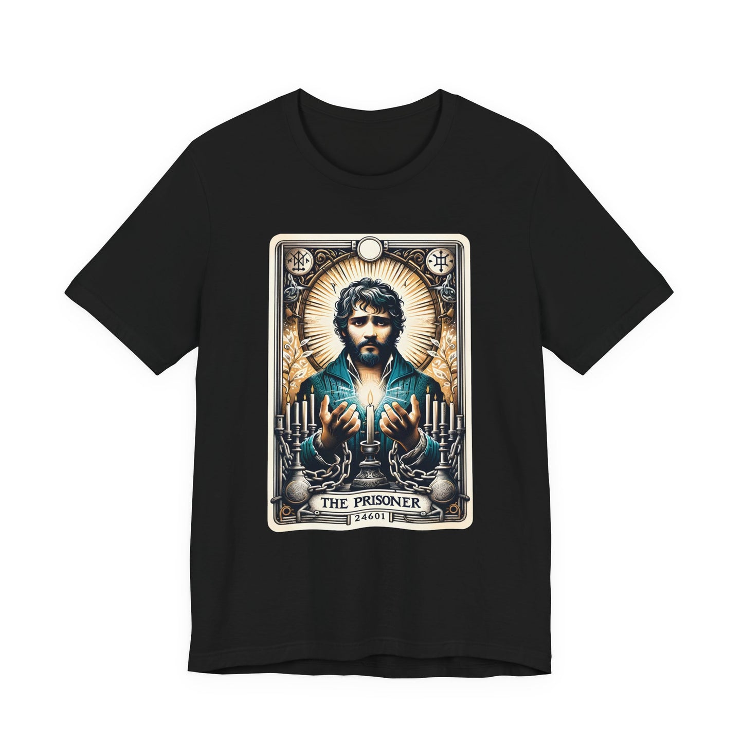 Les Les Misérables Vintage Tarot Jean Valjean Adult Unisex Tee