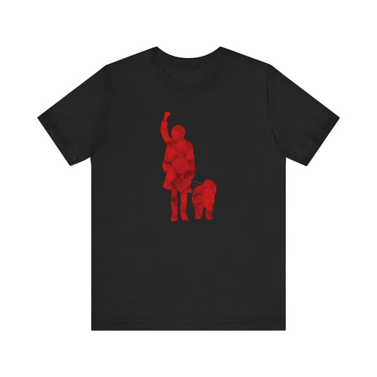 Annie & Sandy The Dog Watercolour Outline Unisex Adult Tee