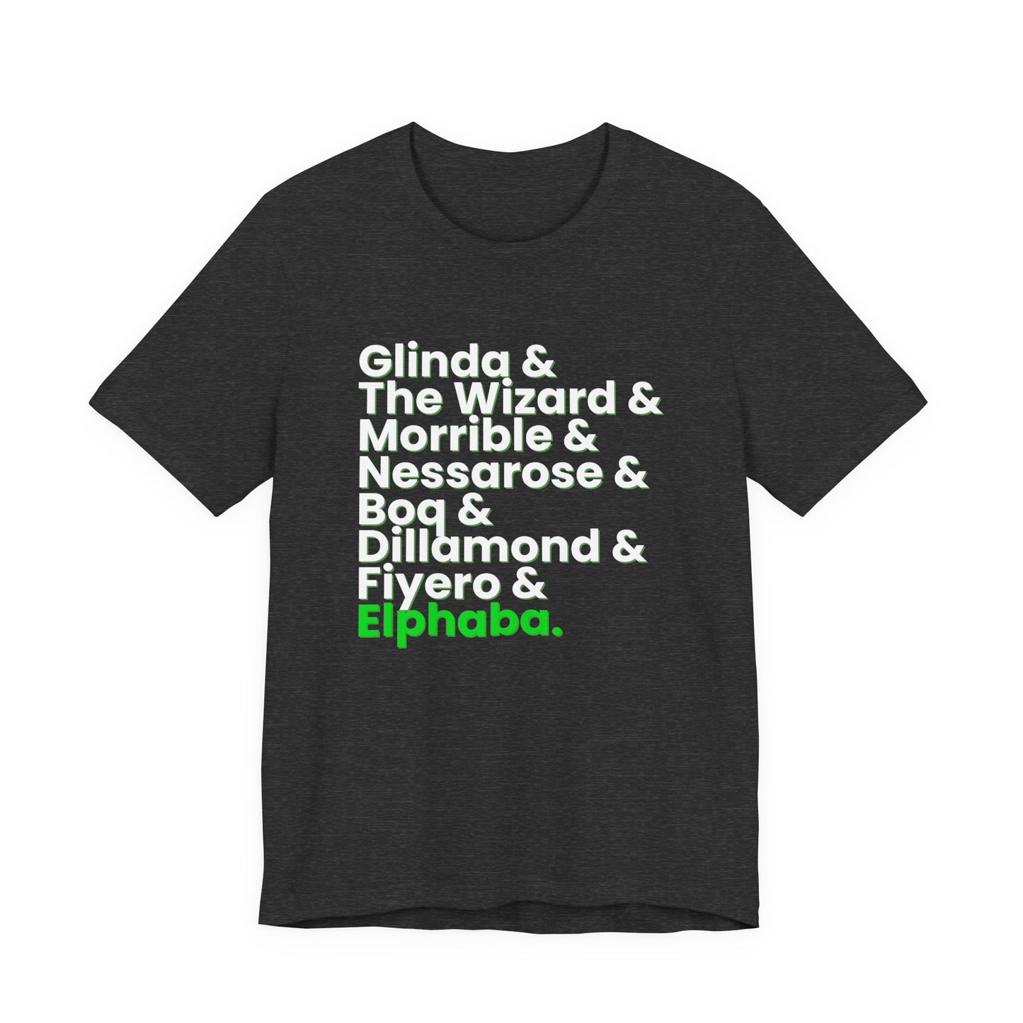 Wicked Musical Characters Adult Unisex Tee