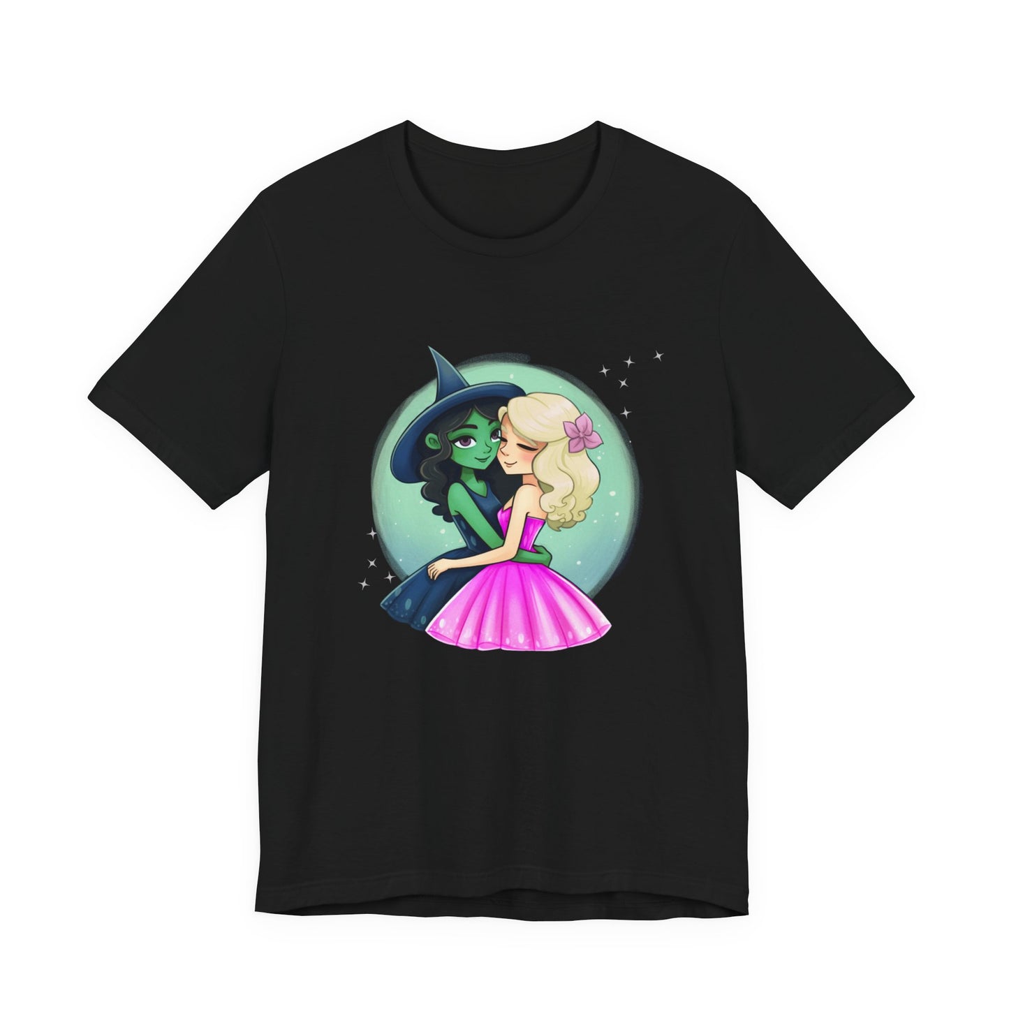 Wicked, Elphaba & Glinda, Best Friends Adult Unisex Tee