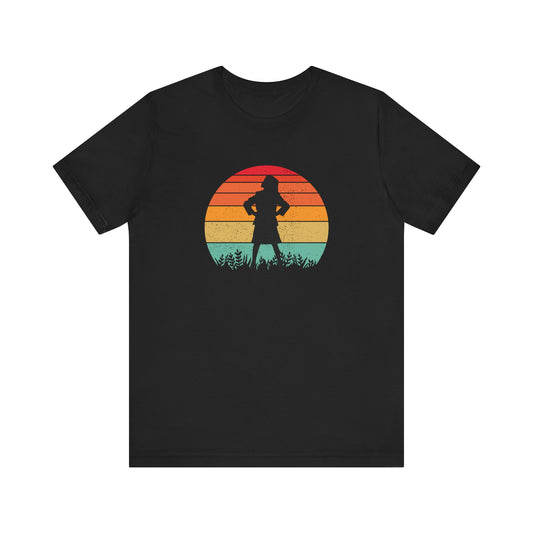 Matilda Strong Girl Sunset Retro Adult Unisex Tee