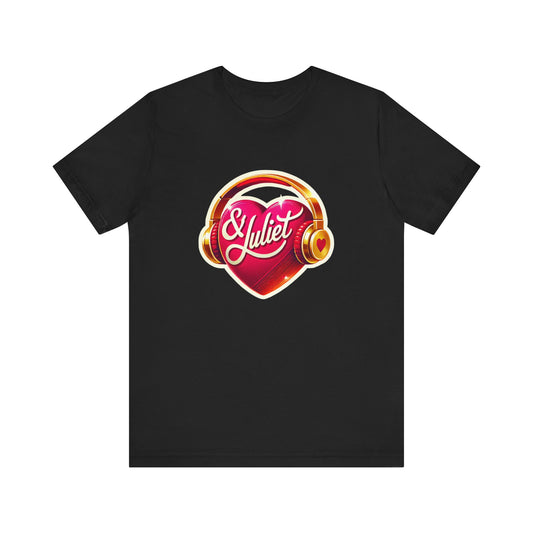 & Juliet Heart & Headphones Adult Unisex Tee