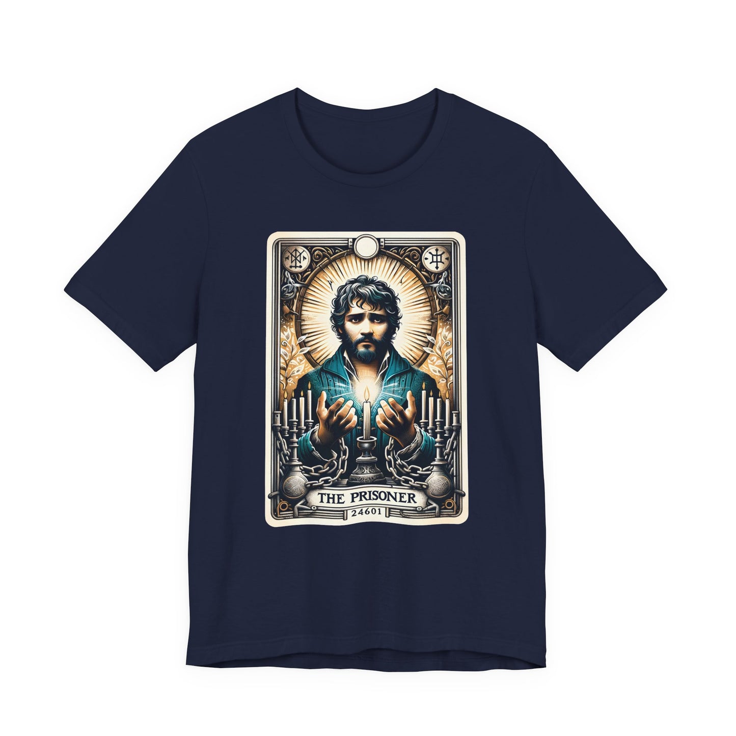 Les Les Misérables Vintage Tarot Jean Valjean Adult Unisex Tee