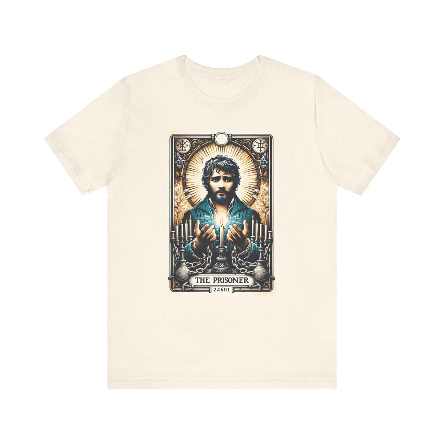 Les Les Misérables Vintage Tarot Jean Valjean Adult Unisex Tee