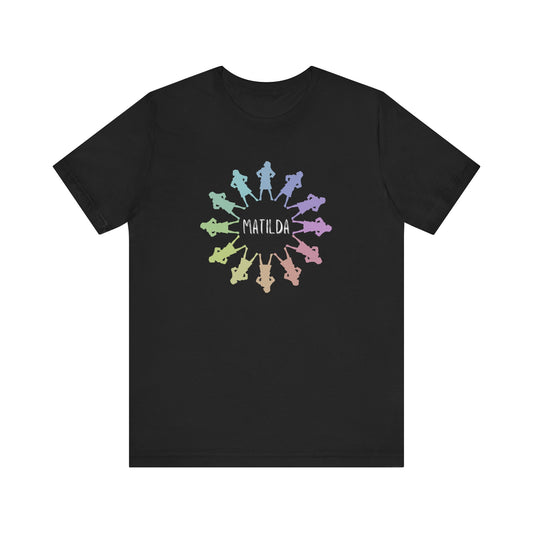 Matilda Gradient Strong Girl Adult Unisex Tee