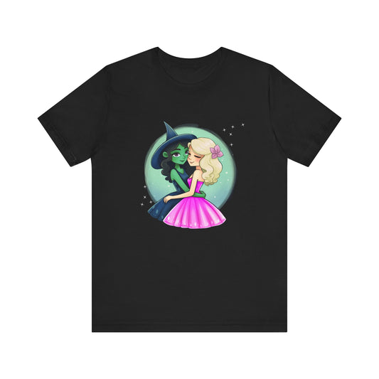Wicked, Elphaba & Glinda, Best Friends Adult Unisex Tee