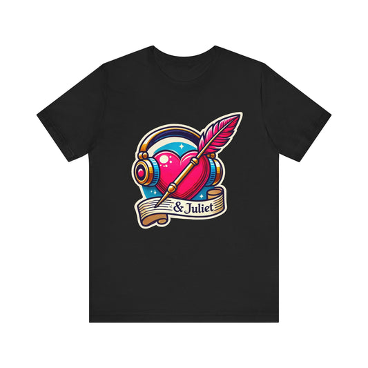 & Juliet Quill To The Heart Adult Unisex Tee