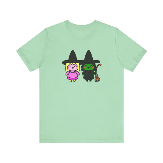 Wicked Elphaba Glinda Kawaii Adult Unisex Tee